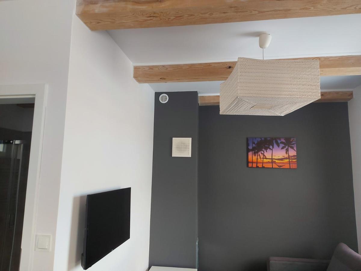 Domki Osada Kalinowa Leba Nowecin Sauna Exterior foto