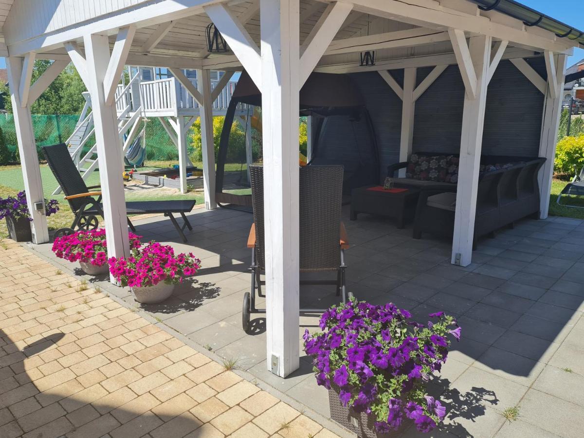 Domki Osada Kalinowa Leba Nowecin Sauna Exterior foto