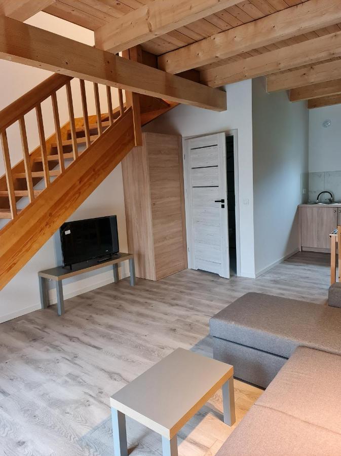 Domki Osada Kalinowa Leba Nowecin Sauna Exterior foto