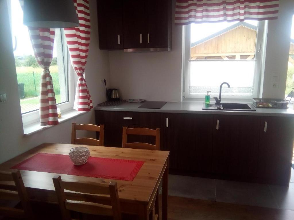 Domki Osada Kalinowa Leba Nowecin Sauna Exterior foto